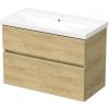 Kúpeľňová skrinka s umývadlom DAXX 90 cm dub Hickory DA 90 2Z H3730