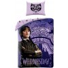 Halantex Bavlnené obliečky 140x200 + 70x90 cm - Wednesday Nevermore Academy