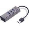 i-tec USB 3.0 Metal HUB 3 Port + Gigabit Ethernet Adapter (U3METALG3HUB)