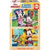 Drevené puzzle Mickey & Minnie Disney Educa 2x16 dielov