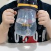 AKUKU Kúzelná fľaška so slamkou a závažím 280 ml žltá žltá