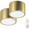 IMMAX NEO sada 2x RONDATE SMART stropní svítidlo 15cm 12W zlaté Zigbee 3.0 + DO, TUYA 07127L-BD
