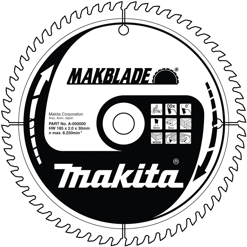 Makita B-09008 Pílový kotúč 250 x 30mm 60Z