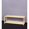 N5K WoodNatur Dřevěný botník RBO-2 2 police 30 x 77 x 26 cm