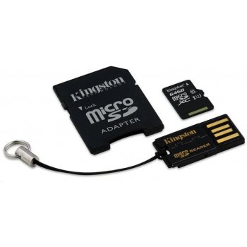 Kingston microSDXC 64GB Mobility Kit G2 + adapter + USB čítačka MBLY10G2/64GB