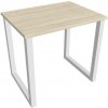 Hobis Pracovný stôl UNI O, 80x75,5x60 cm, agát/biela