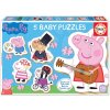 Puzzle pre najmenších Baby 5 Peppa Pig 2 Educa od 24 mes