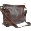 NovaKabelka.sk Corinna Cafe kožená talianska crossbody kabelka cafe