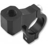 CNC adaptér spätného zrkadla M10 / 1,25 pravý závit (22,2 mm priemer) (čierny) M008-251