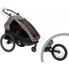 XLC detský vozík za bicykel 20 Mono S sivá/béžová/antracit + XLC jogging kit, BS-X120