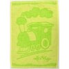 Textilomanie Detský uterák BEBÉ mašinka zelený 30x50 cm