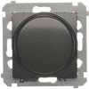 Stmievač pre stmievateľné LED, tlačidlovo-otočný, jednopólový antracitová