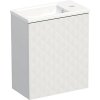 Umývadlo so skrinkou do kúpeľne Intedoor TRENTA 42 cm biela matná TRE 42 1D L PU B073