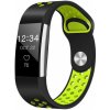 BStrap Silicone Sport (Small) remienok na Fitbit Charge 2, black/green (SFI003C06)