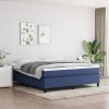 Box spring postel s matrací modrá 180x200 cm textil Modrá 3144445
