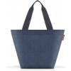 Nákupná taška cez rameno Reisenthel Shopper M Herringbone dark blue
