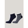 Gant ponožky ANKLE SOCKS 2-PACK MARINE