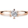 Florence | Zásnubný prsteň so stredovým diamantom 0.400ct, ružové zlato 53