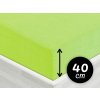 Froté napínacie prestieradlo na extra vysoký matrac FR-019 Žiarivo zelené 180 x 220 - výška 40 cm