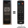 Predátor Technics RAK-SUA11WH, RAK-SUA02WH náhradný diaľkový ovládač iného vzhľadu.
