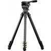 Tilta 75mm Cine Fluid Head with 3-Stage Carbon Fiber Tripod Legs (8KG) - Space Gray Tilta