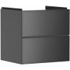 Hansgrohe Xevolos E Umývadlová skrinka 58x58x48 cm, 2 zásuvky, matná sivá/metalická sivá 54177770-HG