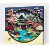 Vymalujsisam.sk Maľovanie podľa čísiel - Japonská záhrada Veľkosť: 50x50cm, Rám: Bez rámu, iba zrolované plátno