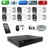 Amiko IP 6 kamerový set, 4Mpix, Tube (1401K6) (Amiko)