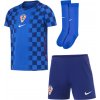 Nike Dri-FIT Croatia Stadium Away Set 2026 Little Kids modrá