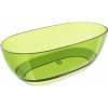 Mexen Pure lime voľne stojaca priehľadná vaňa 170 x 80 cm, chrómová zátka - 58071708012