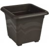 Plastkon Quattro kvetináč hnedá 20 cm