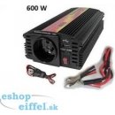 Carspa CAR600U-122 12V/230V+USB 600W, modifikovaná sinus