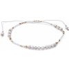 Nefertitis Módne náramok s Howlit sa Shamballa zapínaním NF23554 - obvod cca 16 až 25 cm