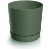 PROSPERPLAST Kvetináč TUBO P 10,8cm tmavě zelený