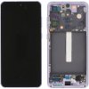 Samsung Galaxy S21 FE 5G (SM-G990B) LCD displej + dotyková plocha + rám fialová - originál GH82-26414D, GH82-26420D, GH82-26590D