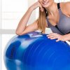 Cvičebný gymnastický valec Duetto 55 cm Peanut Modrá - Standard