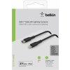 Belkin Lightning/USB-C kabel 1m PVC, mfi zertifiziert, cierna