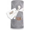 DETEXPOL Pletená bambusová deka do kočíka sivá Bambus, 80/100 cm
