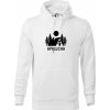 Apalucha chalupa - Mikina pánska Cape s kapucňou - 2XL ( Biela )