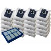 Vrecká do vysávača KOMA SB03PL - Sada 20ks sáčkov vrátane HEPA filtra pre vysávače AEG, Electrolux, Philips používajúce s (SET_SB03PL)