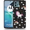 Picasee silikónový čierny obal pre Motorola Moto G72 - Unicorn hviezdne nebo