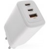 Emos GaN univerzálny USB adaptér 2xUSB-C a USB výstupom, 65W, PD V05G65 - Univerzálny USB adaptér