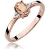Blink-Blink Diamantový prsteň z ružového zlata s Morganitom 2308RMoDB