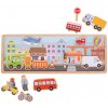 Bigjigs Toys Magnetické puzzle město