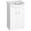 Aqualine Aqualine, SIMPLEX ECO 55 umývadlová skrinka s umývadlom 53x83,5x30,7cm, SIME550