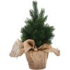 Vianočná dekorácia stromček v jutovom vreci 30 cm