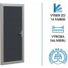 Vedľajšie vchodové dvere ETILA G-DOOR | hladký panel | bežné farby