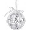 Gule MagicHome Vianoce, bal. 12 ks, 3 cm, strieborné, na vianočný stromček