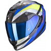 SCORPION prilba EXO-1400 CARBON AIR Legione blue/neon yellow - L