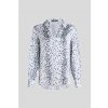 BLÚZKA KARL LAGERFELD SNOW LEO BLOUSE AOP KARL SNOW LEOPARD